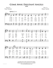 Come Away Exultant Angels SATB Music by Diane Tuiofu W