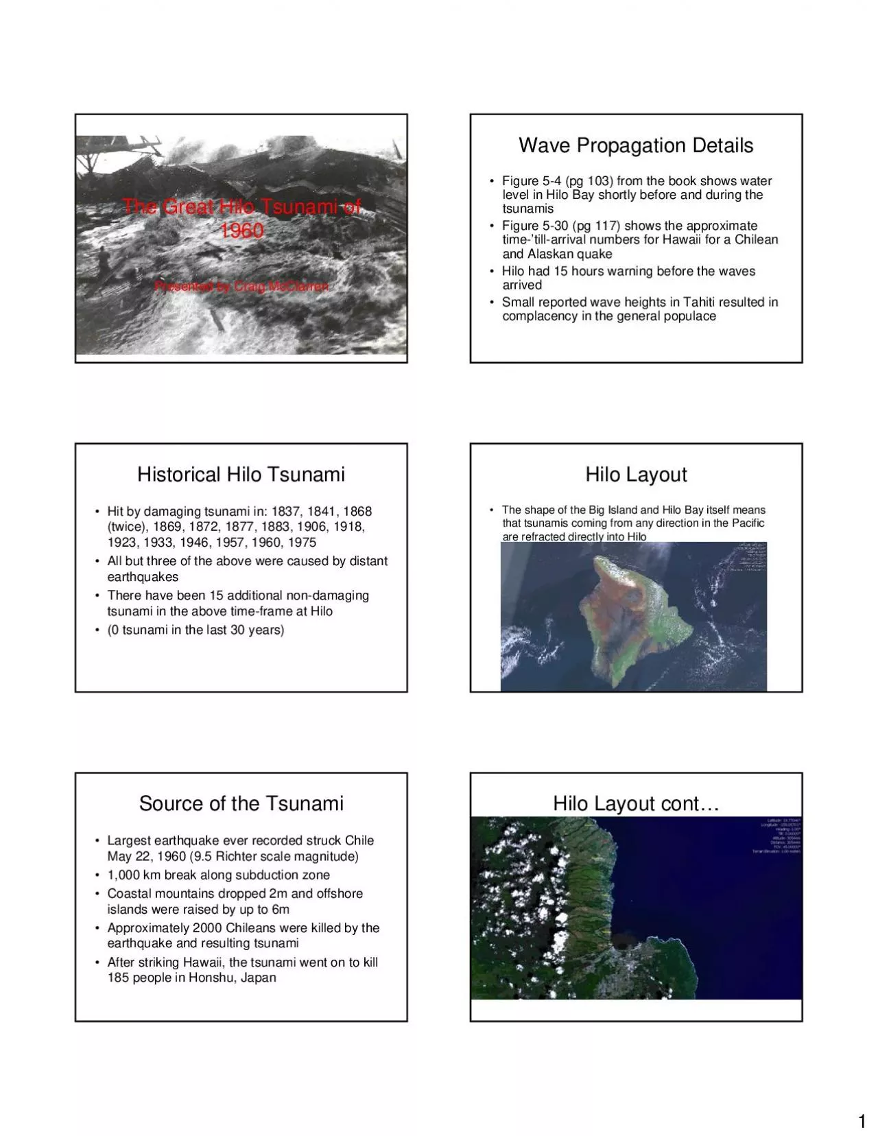 PDF-The Great Hilo Tsunami of Presented by Craig McClarren