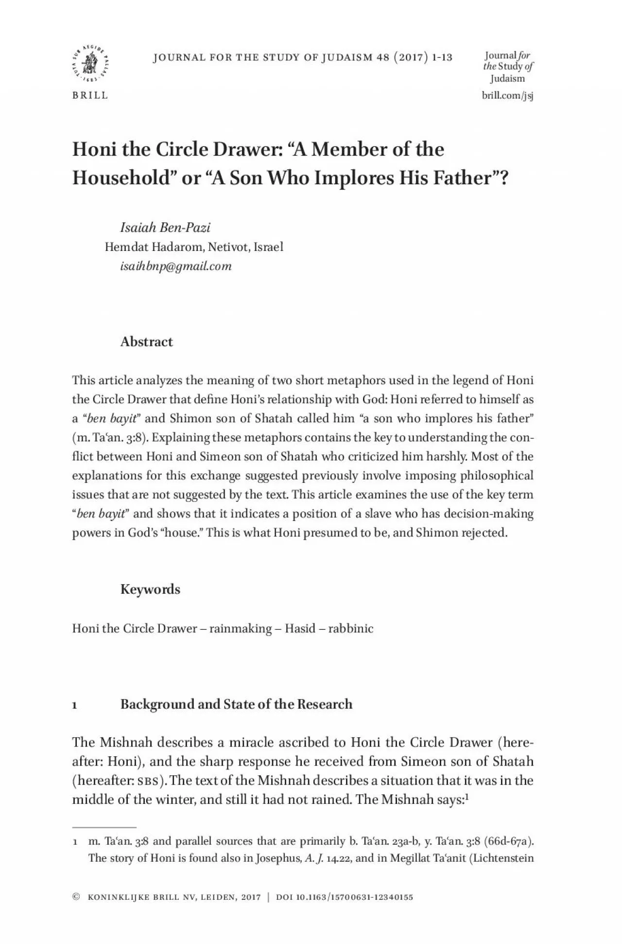 PDF-Journal Honi the Circle Drawer 147A Member of the Household148 or 147A