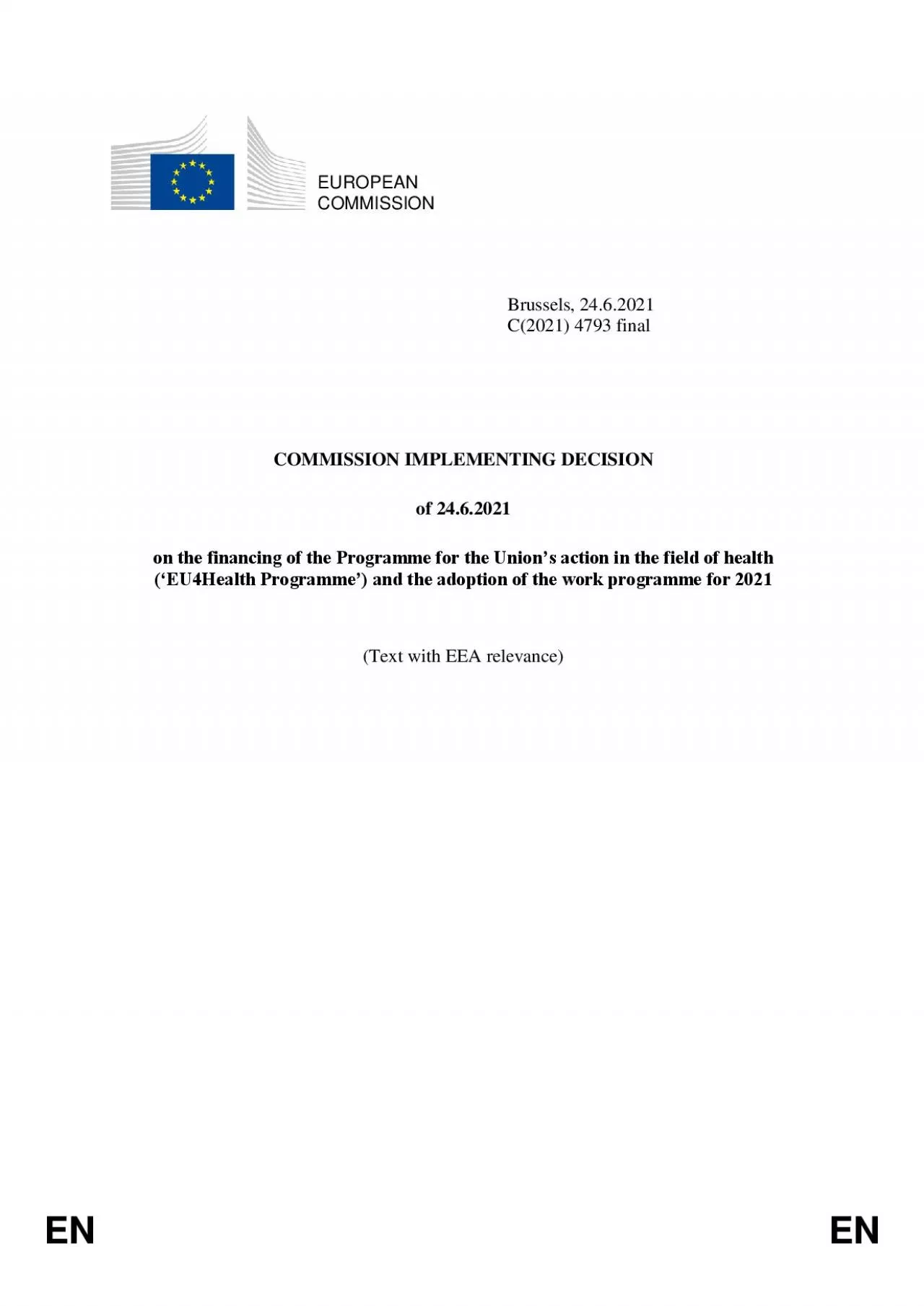 PDF-COMMISSION IMPLEMENTING DECISION