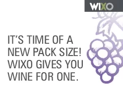 NEW PACK SIZE WIXO GIVES YOUWINE FOR ONE