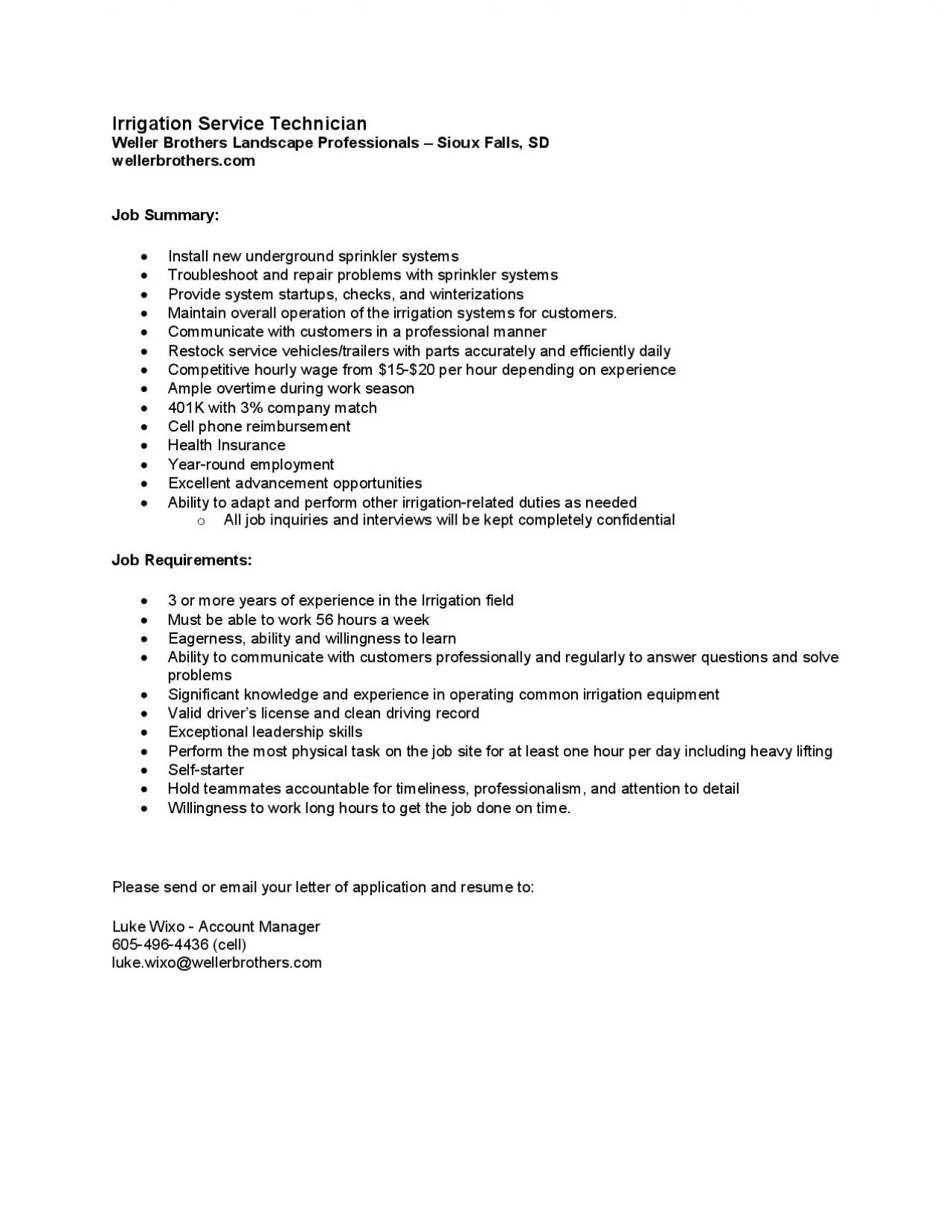 PDF-Irrigation Service Technician