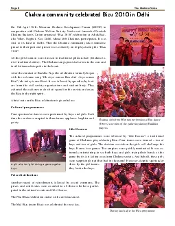 Chakma community celebrated Bizu 2010 in Delhi  Page 8