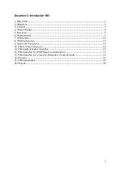 Document C Introduction VISI 1 Why VISI2 Objectives  4   5   10 8 VISI