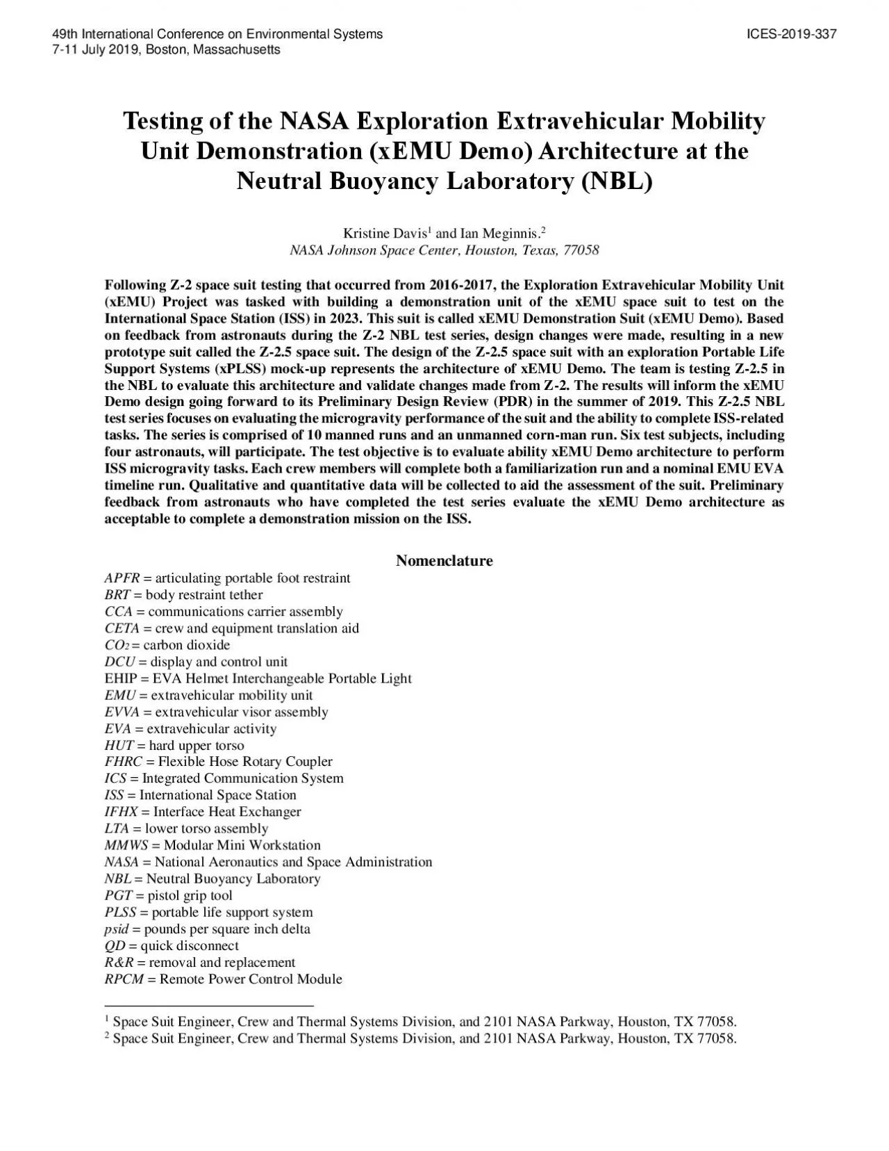 PDF-th International Conference on Environmental Systems