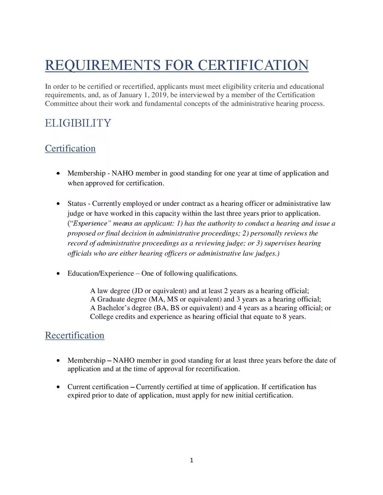 PDF-REQUIREMENTS FOR