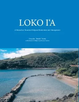 A Manual on Hawaiian Fishpond Restoration and Management