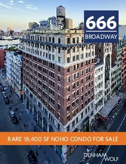 RARE 18400 SF NOHO CONR SALE