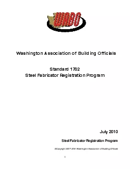 Copyright 20072016 Washington Association of Building Officials