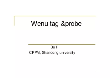 Wenu tag probeBo liCPPM Shandong university