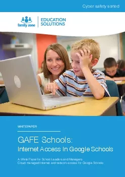 GAFE SchoolsInternet Access In Google Schools