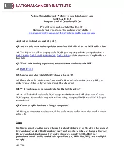 Notice of Special Interest NOSI Telehealth in Cancer CareNOT21043 Fr