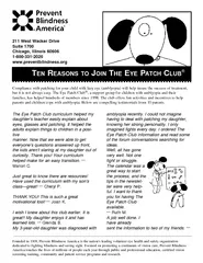 The Eye Patch Club curriculum helped my daughters teac