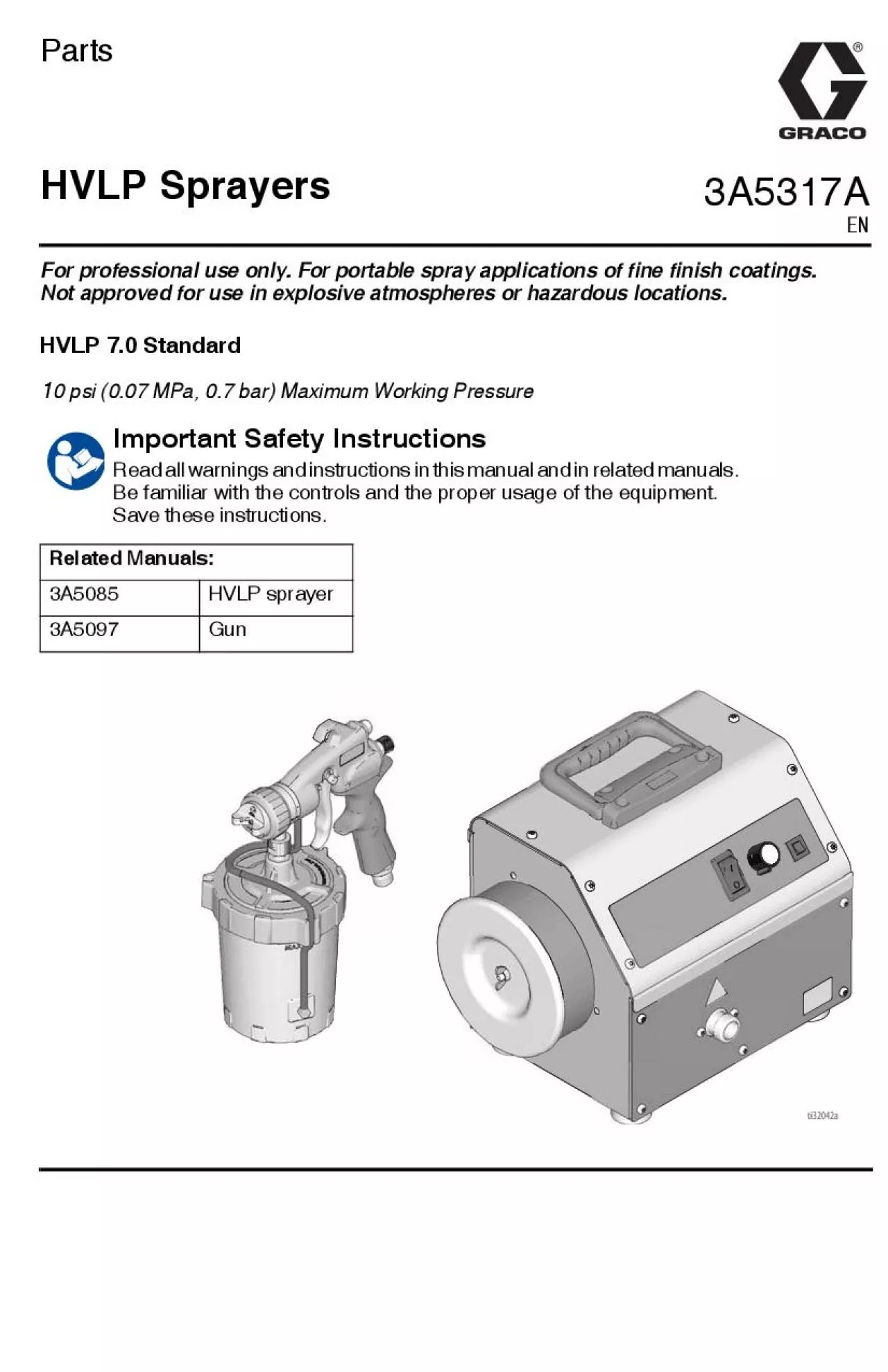 PDF-For professional use only For portable spray applications of fine fini