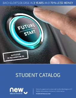 STUDENT CATALOG