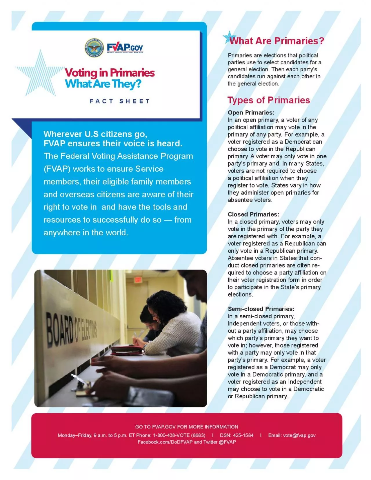 PDF-FVAP ensures their voice is heardThe Federal Voting Assistance Program