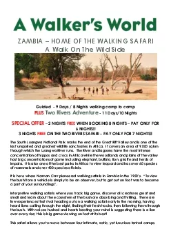 HOME OF THE WALKING SAFARI