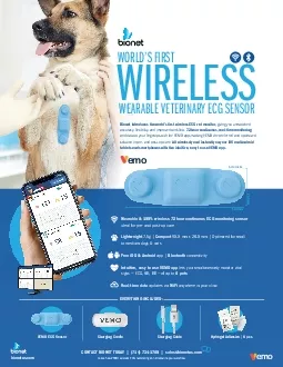 PDF-Bionet introduces the world146s 31rst wireless ECG vet monitor