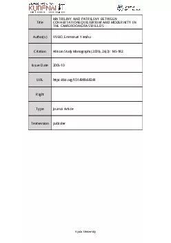 MATRILINY AND PATRILINY BETWEENCOHABITATIONEQUILIBRIUM AND MODERNITY I