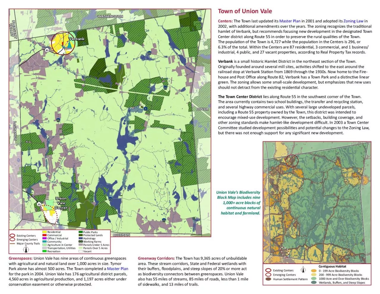 PDF-Town of Union Vale Centers The Town last updated its Master Plan in 20