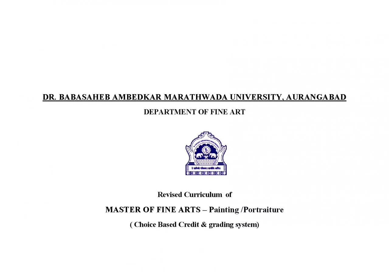 PDF-DR BABASAHEB AMBEDKAR MARATHWADA UNIVERSITY AURANGABAD