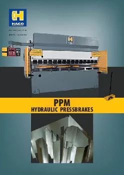 HYDRAULIC PRESSBRAKES