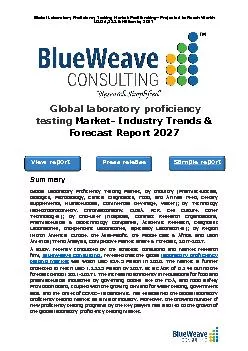 Global Laboratory Proficiency Testing Market