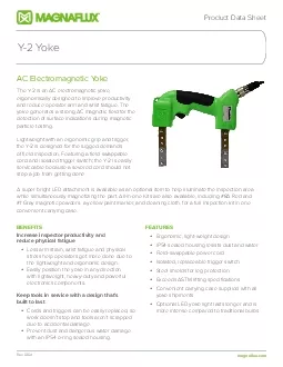 AC Electromagnetic YokeThe Y2 is an AC electromagnetic yoke and reduc