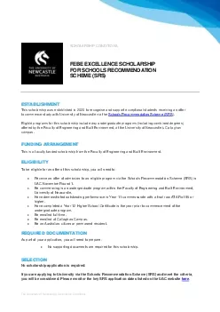 The University of Newcastle  Scholarship Conditions