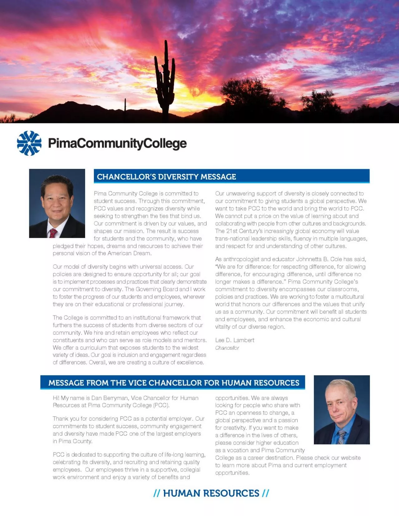 PDF-Pima Community College is committed to