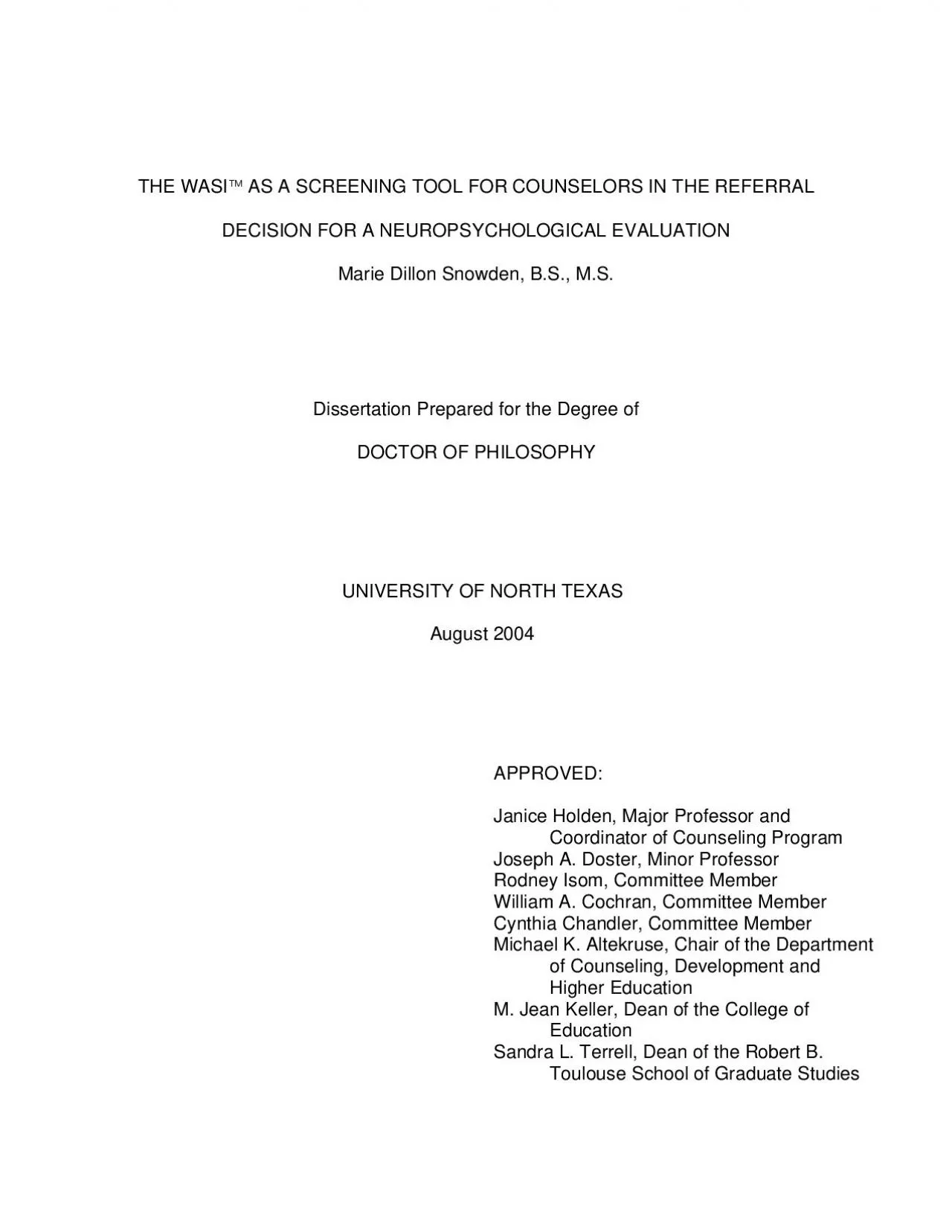 PDF-Sandra L Terrell Dean of the Robert B Toulouse School of Graduate Stud