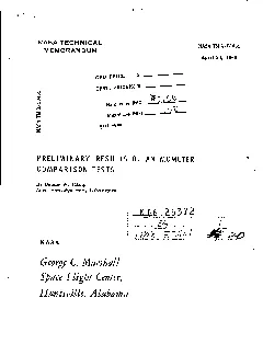 NASA TECHNICAL MEMORANDUM NS4 TM X53451 April 26 1966 GPO PRICE s C