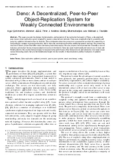 PDF-DenoADecentralizedPeertoPeerObjectReplicationSystemforWeaklyConnect