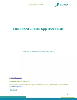 Sunu Band User Guide