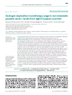 UROLOGICAL ONCOLOGYO R I G I N A L   P A P E RAndrogen deprivax0074006