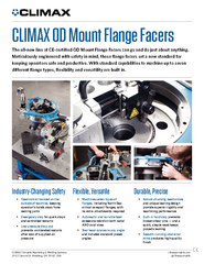 CLIMAX OD Mount Flange Facers KHDOOQHZOLQHRIFHUWLHGRXQ