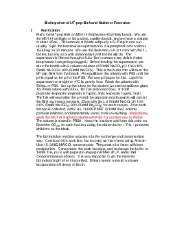 Biotinylation of IA