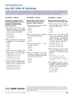 ContinuingEducationJuly2021JADACEWorksheetThisworksheetgivesreadersthe