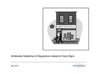 Ambleside Guidelines  Regulations related to Facia Sig