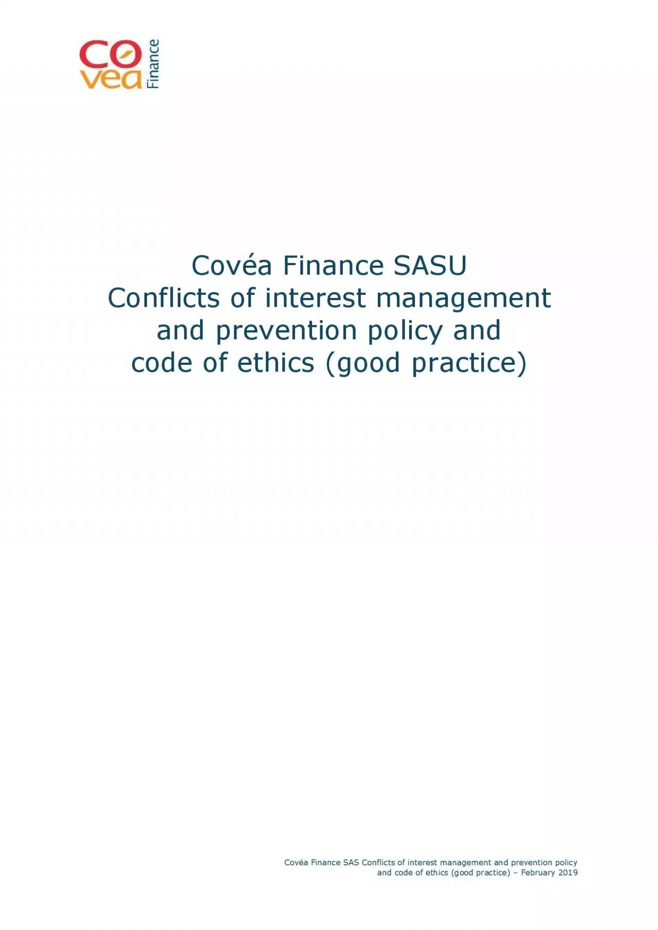 PDF-Cova Finance SAS Conflicts of interest management and prevention polic