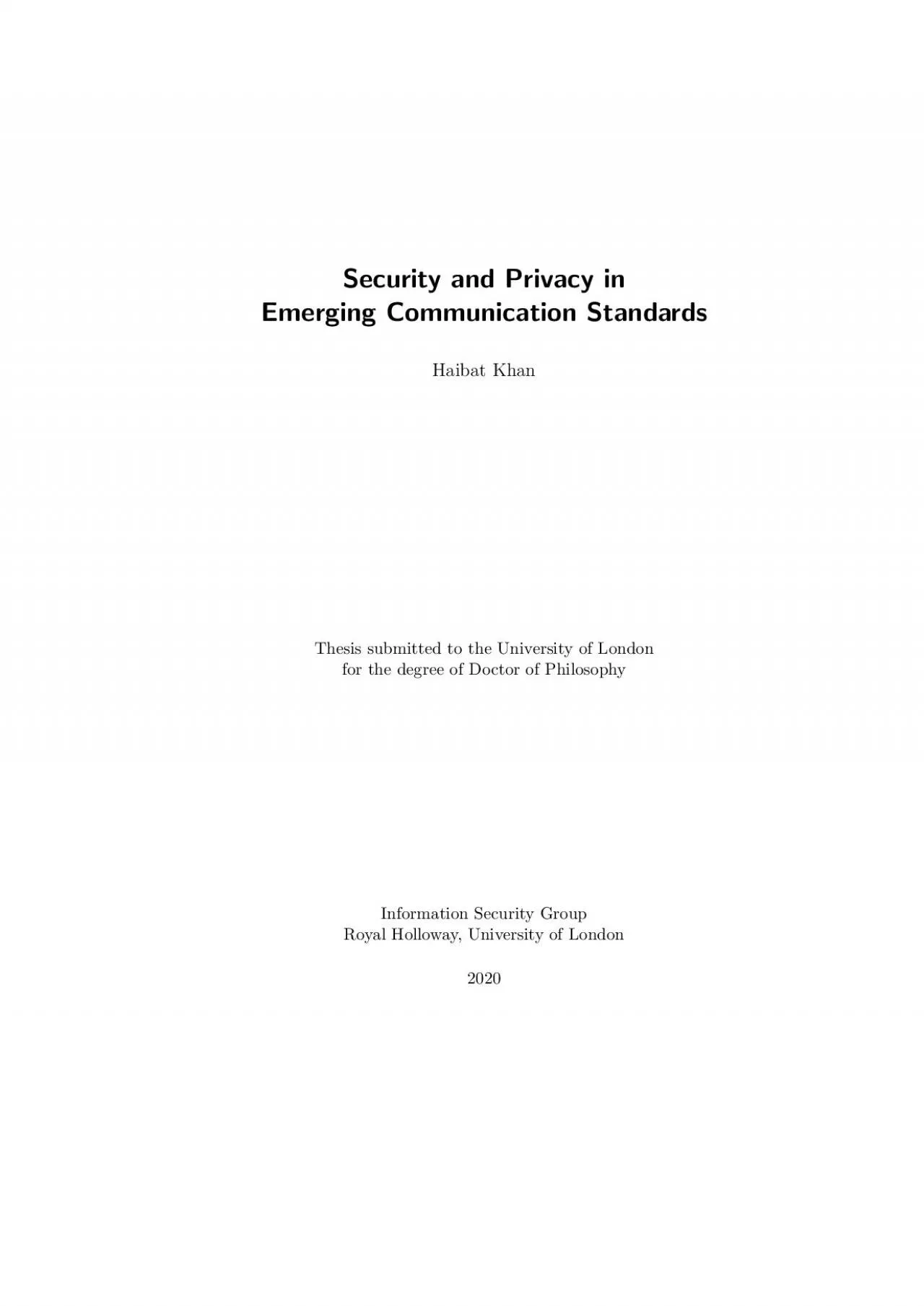 PDF-SecurityandPrivacyinEmergingCommunicationStandardsHaibatKhanThesissubm