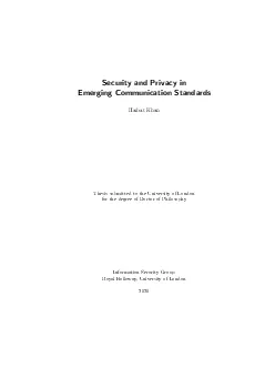 SecurityandPrivacyinEmergingCommunicationStandardsHaibatKhanThesissubm