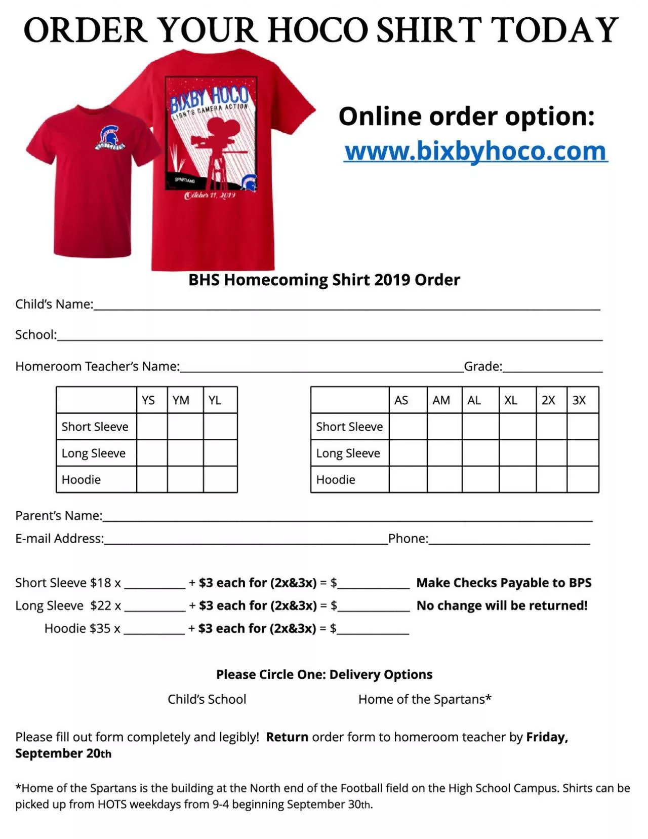 PDF-ORDER YOUR HOCO SHIRT TODAY