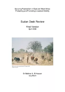 Sudan desk review final version April 2008 Introduction This is one of