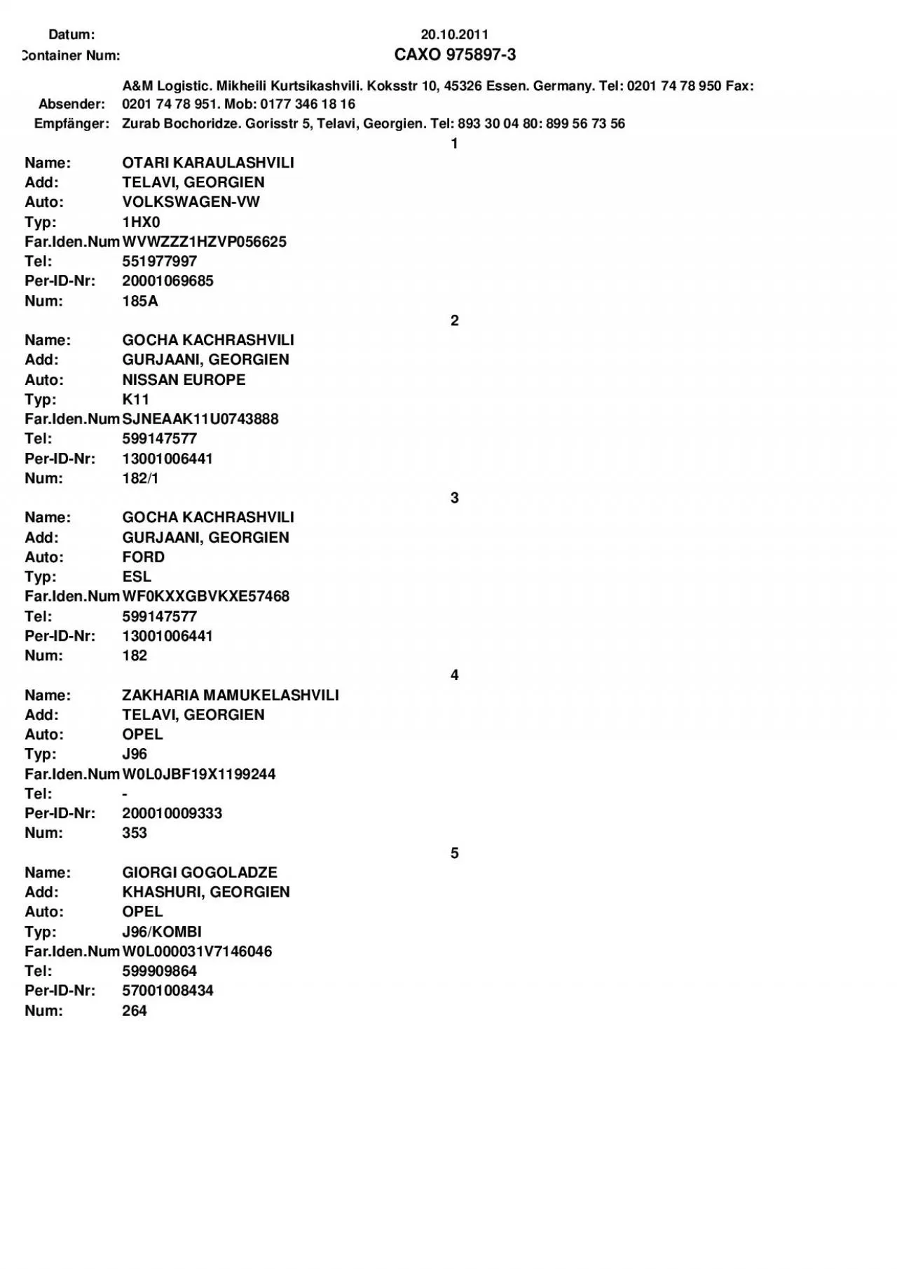 PDF-Container Num