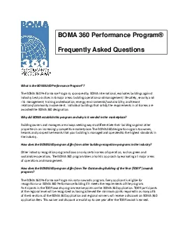 What is the BOMA 360 Performance Program