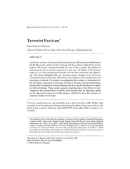 Quarterly Journal of Political Science     Terrorist F