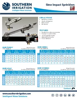 Sime Impact Sprinklers