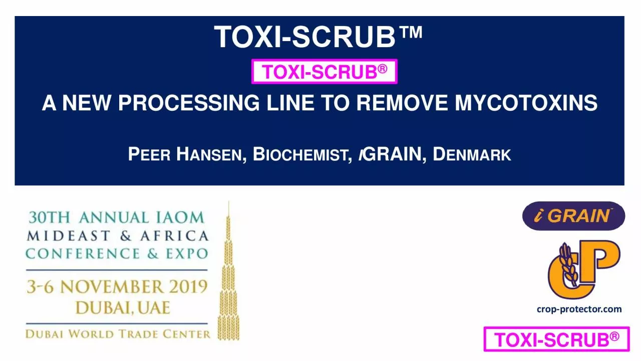 PDF-A NEW PROCESSING LINE TO REMOVE MYCOTOXINS