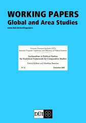 Working papers global and area studies